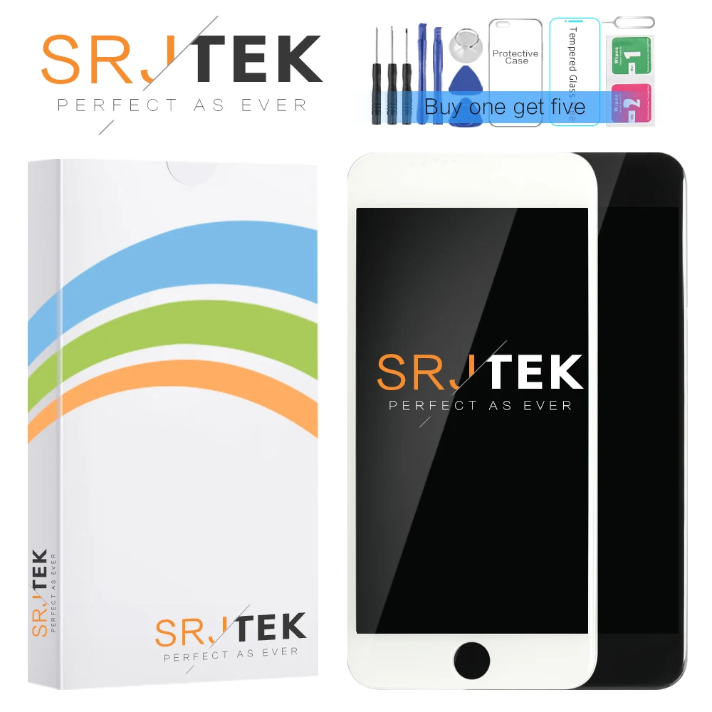 Srjtek для iPhone 6 Plus Экран дисплея 3D Force Touch планшета Ассамблеи ЖК дисплей без битых