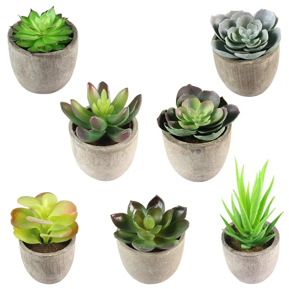 

CreativeSimulation Succulent Bonsai Artificial Decoration Air Home Decor Bonsai Plants Artificial Succulents Planter Mini Bonsai