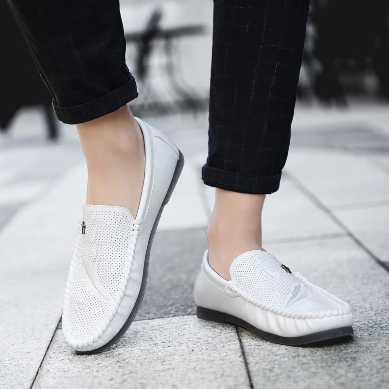 white Forma Sapatos Nova Hard em Condução Cor Da Casuais Beige Macio Respirável Mocassins wearing Chegada Dos 4 black De Barco Homens red Deslizamento Flats cFrFgIHq