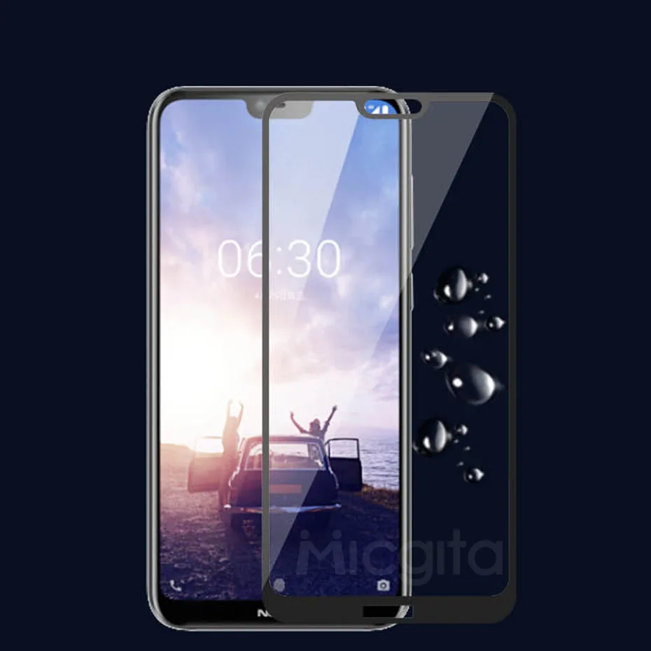 Закаленное стекло для Nokia 6 8 2 3 5 2.1 6.1 3.1 Plus Защитное экрана 5.3 X6 5.1|Защитные стёкла и