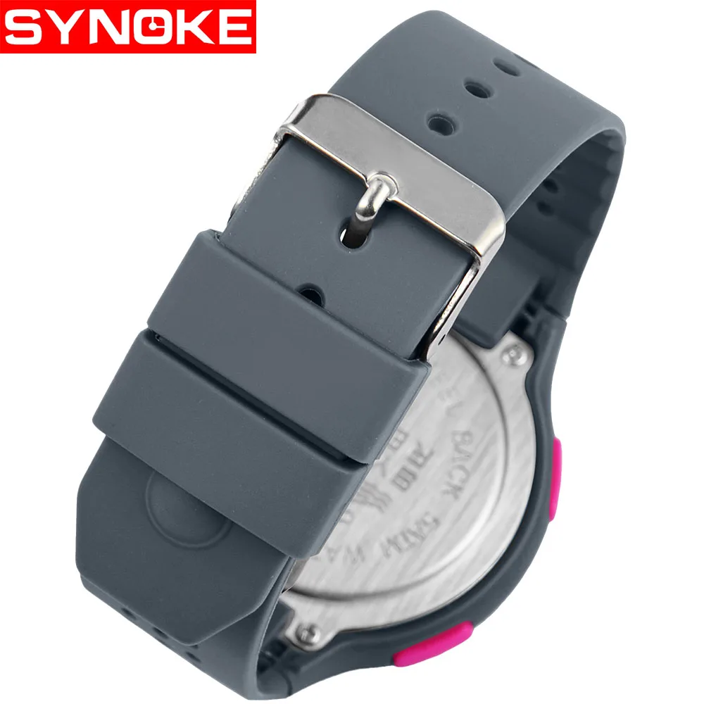 SYNOKE детские часы силиконовые светодиодные цифровые для мальчиков
