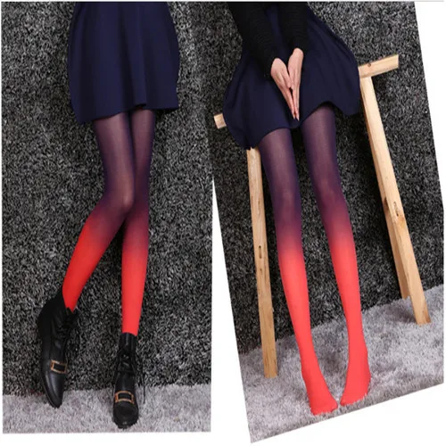 2019 новые модные колготки для девочек 2 шт./партия градиент Омбре сексуальные