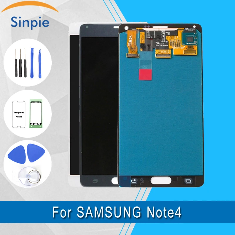 

Original Super Amoled LCD Display Touch Screen Digitizer For Samsung Galaxy Note 4 Note4 N910 N910A N910F lcd screen replacement