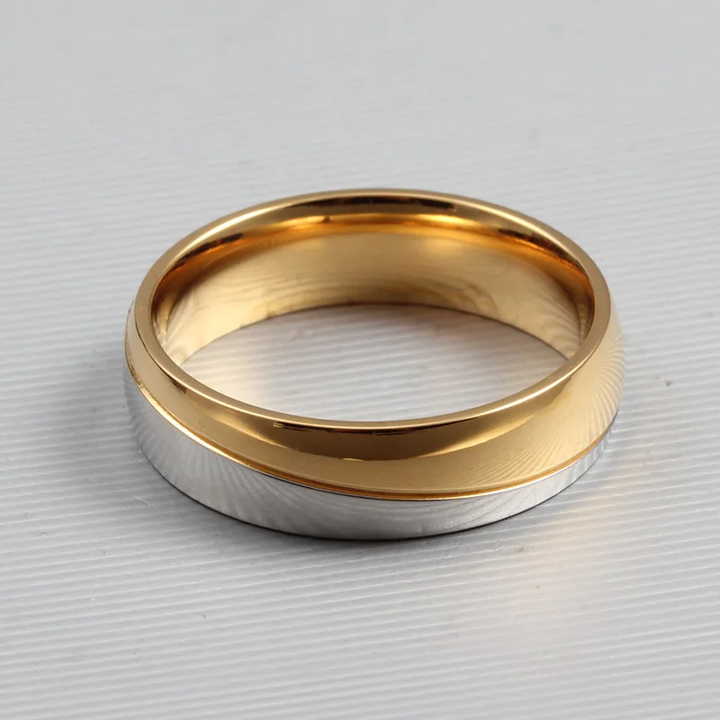 Promise Свадебные Кольца для возлюбленной золотого цвета парные кольца из нержавеющей стали для помолвки ювелирные изделия обручальные кольца для женщин и мужчин