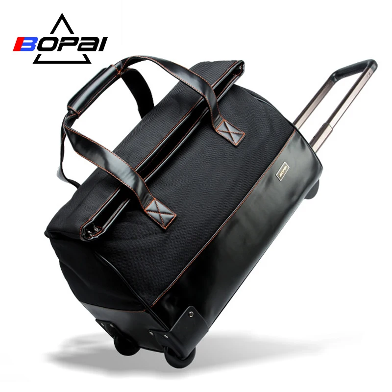 BOPAI Travel Bag Large Capacity Trolley Travel Bags Luggage Men Weekend Duffle Bag Waterproof Oxford Suitcase Wheels Carry On BOPAI Travel Bag Large Capacity Trolley Travel Bags Luggage Men Weekend Duffle Bag Waterproof Oxford Suitcase Wheels Carry On