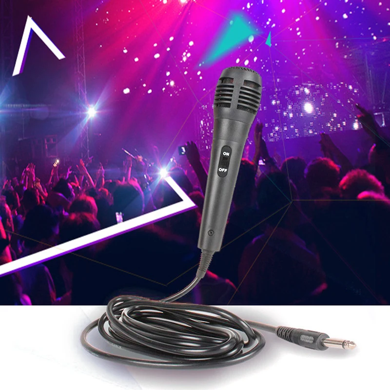 

Wired moving coil microphone for amplifier lever sound Home KTV wired microphone sound low distortion for 6.5 MIC hole device