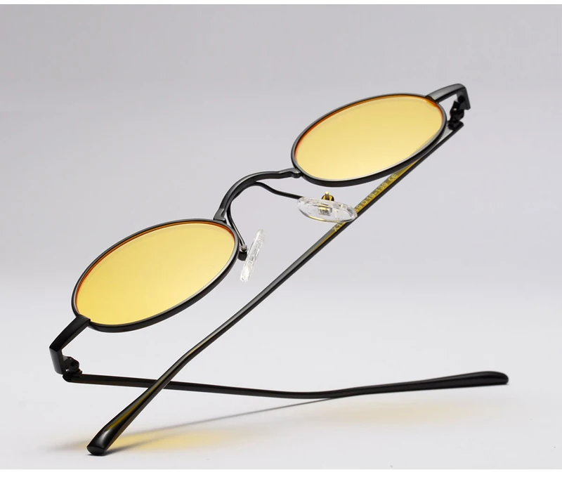 small oval retro sunglasses men details (9)