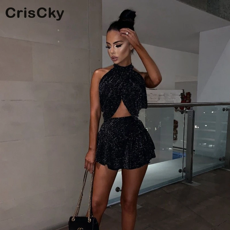 CRISCKY/Лидер продаж летний сексуальный пляжный комплект из двух предметов женский