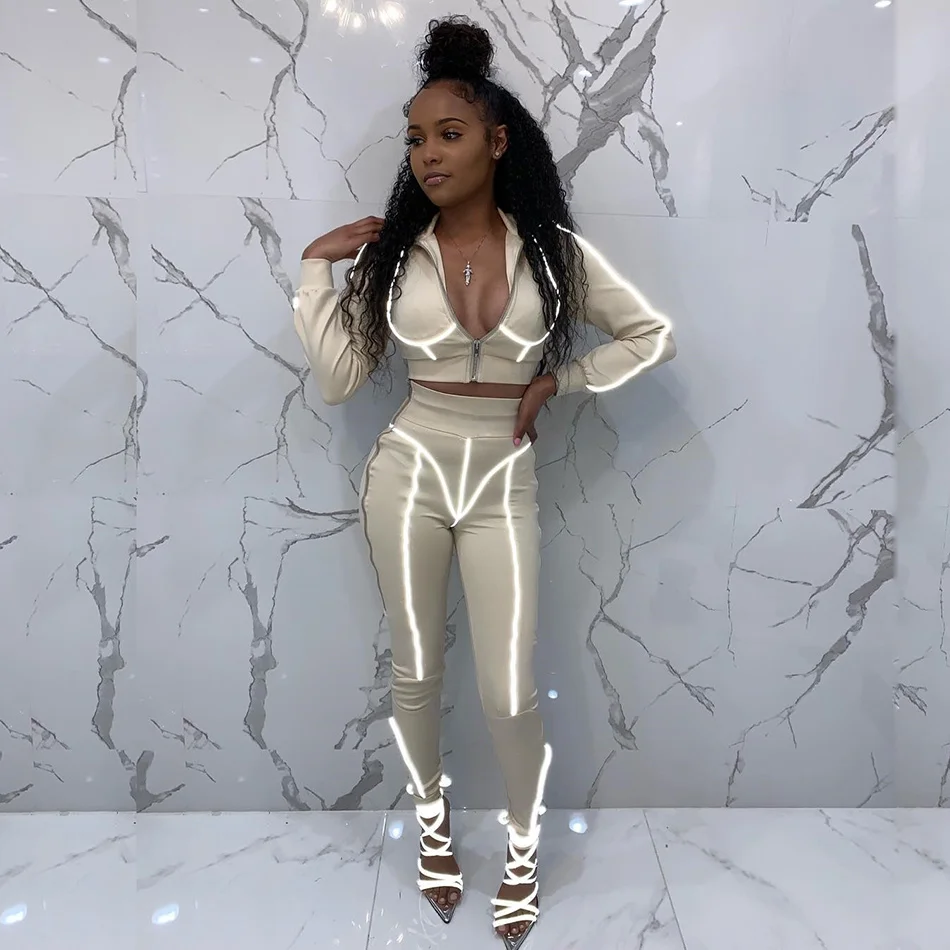 

Set Female Long Sleeve Two Piece Set Vintage Baseball Jacket Women Tops and Pencil Jogging Pants Suits Two Piece Sets