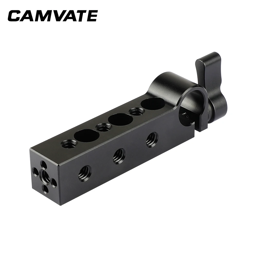 CAMVATE Стандартный 15 мм одиночный штанговый зажим для DSLR Камера