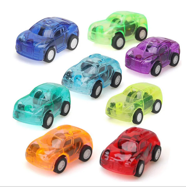 1 шт., забавная пластиковая прозрачная игрушка для автомобиля, маленькая Инженерная модель автомобиля, детские игрушки, подарок, разные цвета, литые игрушки, транспортные средства - Цвет: D
