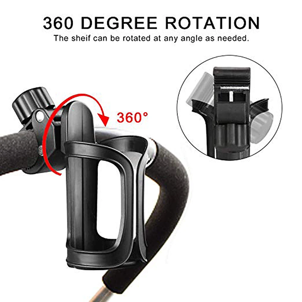 

Universal 360 Degrees Rotation Antislip Cup Drink Holder for Bikes luggages Stroller Bottle Holders Bike Cup Holder