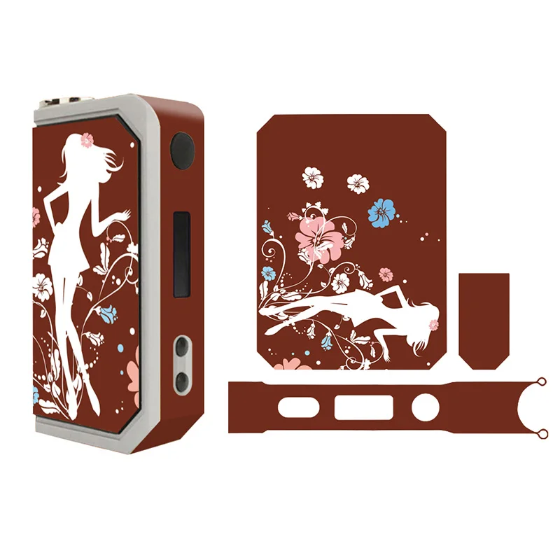 

high quality sticker vape box mod skin cover for Encom snow leopard 150w mini box mod