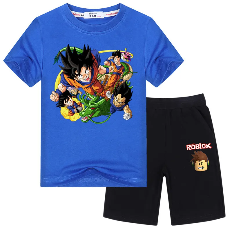 2019 Summer Dragon Ball Z Goku Short Sleeved T Shirts And Roblox Game Shorts Pants Clothes Set 2pcs Outfits Sets Buy At The Price Of 5 70 In Aliexpress Com Imall Com - roblox dbz clothes