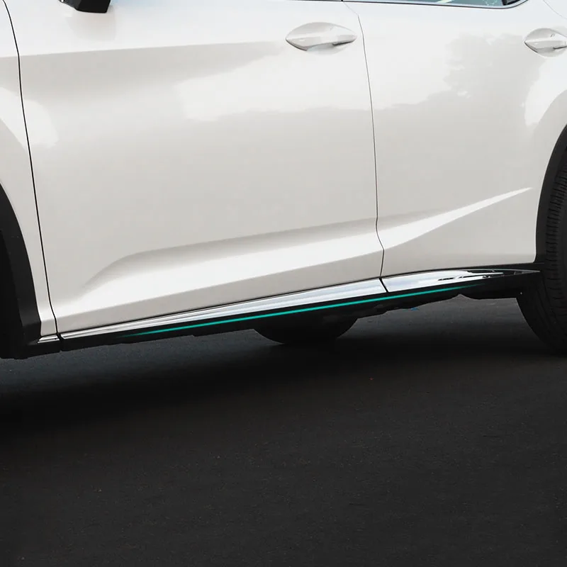 6pcs Stainless Steel Chrome Door Body Side Molding Cover trims For NEW