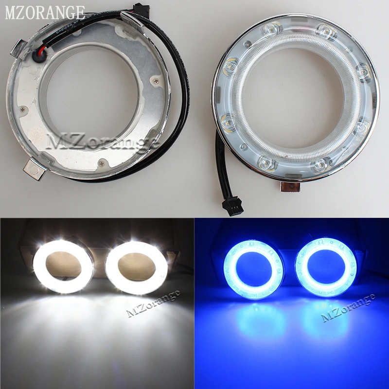 

MZORANGE 12V LED Daytime Running Light For Subaru Forester 2009 2010 2011 2012 With Blue Turn Singal Waterproof Chrome Car DRL