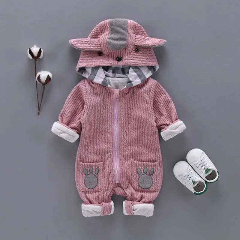 

Autumn baby boys girls clothing outfits casual hooded jumpsuit jacket set for newborn baby boys clothes rompers Coveralls sets