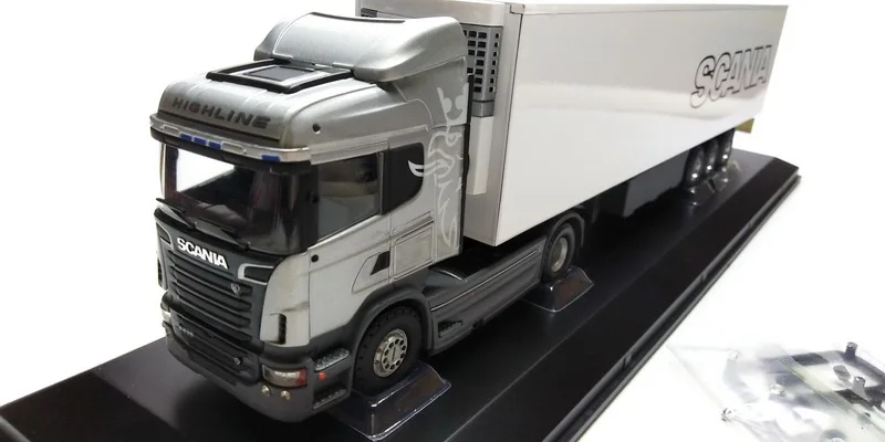 Сплавочная модель 1:50 Scania R620 логистической кабины и штора контейнер грузовик