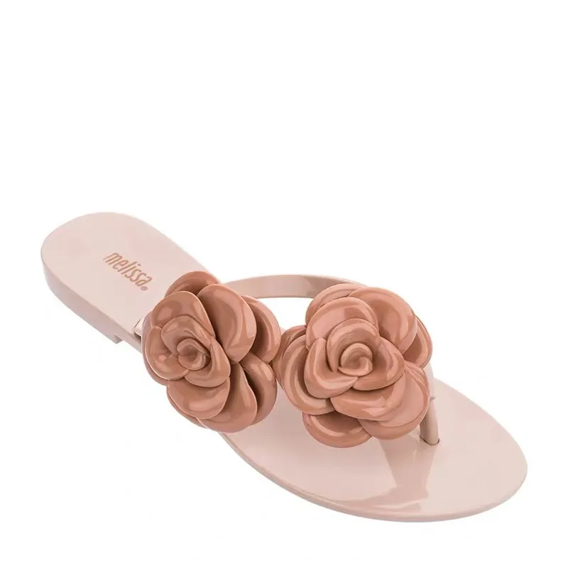 

Melissa Flip Flop Flower 2019 New Women Slippers Brand Jelly Shoes Melissa Brazilian Female Jelly Shoes