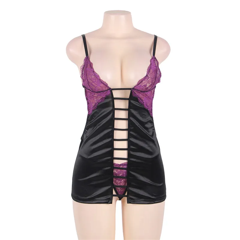 Crochet lace nightgown back open sexy lingerie erotic half cup erotic dress sex underwear set plus size night wear J80416 Crochet lace nightgown back open sexy lingerie erotic half cup erotic dress sex underwear set plus size night wear J80416
