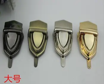 

4 color DIY bags duck tongue lock switch automatically inserted buckle handbags lock hardware metal accessories