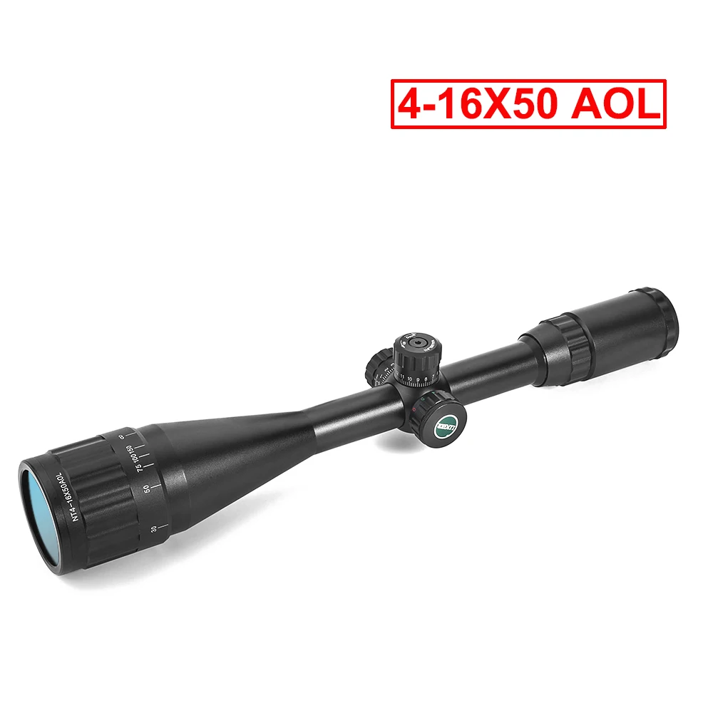 Тактический Оптический прицел 4-16X50AOL красный зеленый освещающий Mil-Dot охотничий прицел блокировка, сброс воздуха оружейный прицел