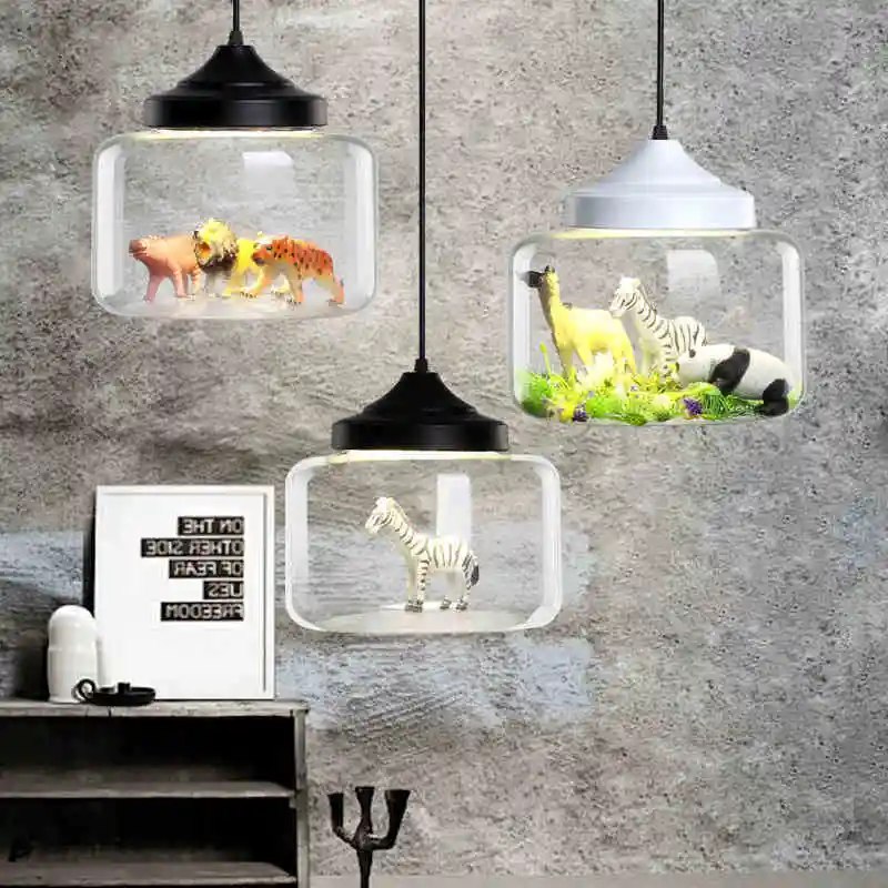 Modern-led-pendant-lights-glass-Built-in-a-variety-of-small-animals-panda-tiger-led-pendant (2)