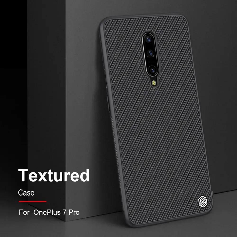 

Nillkin Nylon PC Plastic Back Cover for Oneplus 7 pro Textured Case protector cover For One plus 7 pro