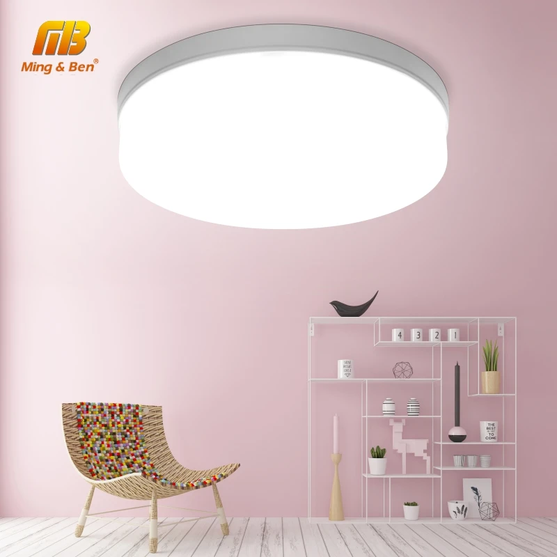 Redondo llevó la luz del Panel de 18 W 24 W 36 W 48 W LED superficie de techo cuadrado luz 85-265 V lámpara de techo moderna para la decoración del hogar de iluminación