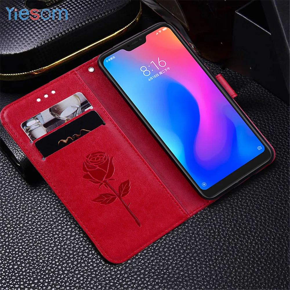Чехол для Xiaomi Mi A2 Lite Redmi 4X 5 Plus 6A 5A S2 бумажник из искусственной кожи чехол телефона