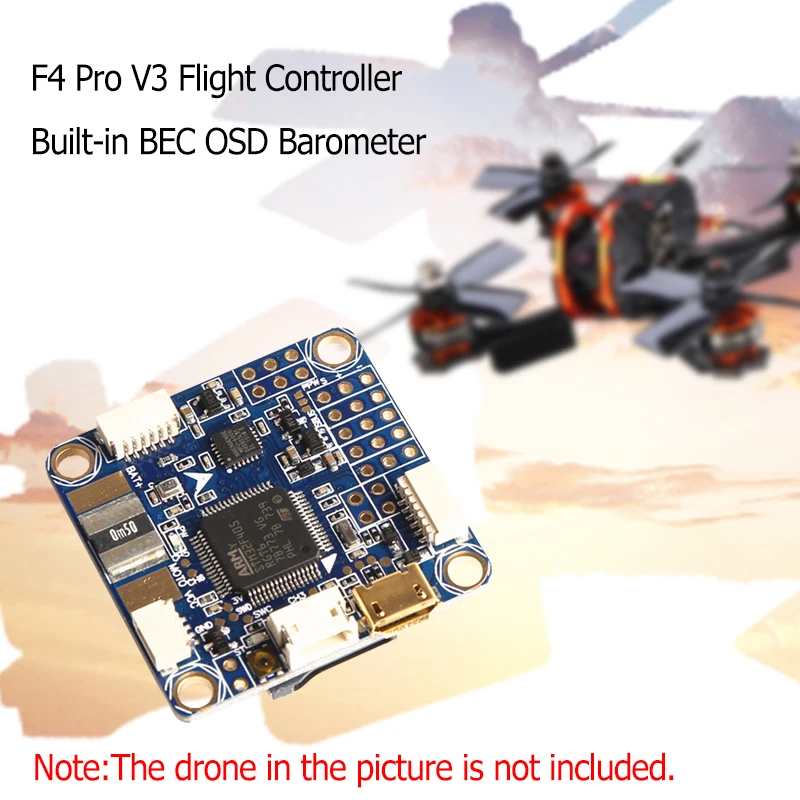 Betaflight Omnibus F4 Pro V3 Контроллер полета Встроенный OSD барометр F4 Процессор бортовой Betaflight для FPV квадрокоптера