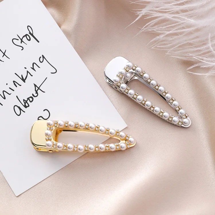 

1Pcs Hair Claw Crystal Pearl Barrette Barrette Hair Clip Hair Accessories Styling Braider Hair Clips Hairpins