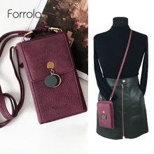 Latest Women Leather Shoulder Wallet font b Phone b font bag Case Female Multifunction Coin Change