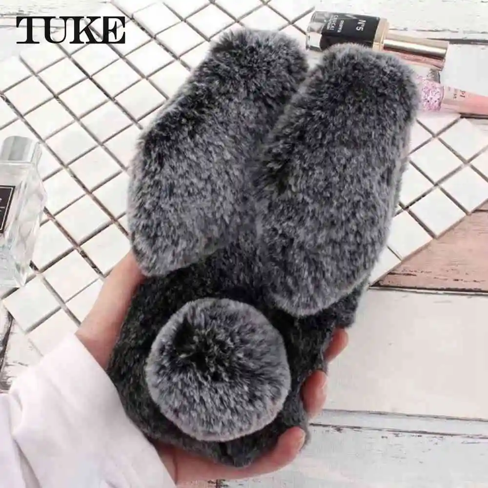 

Silicon Case For BQ U Plus Cases Rabbit Hair Bling Diamond For BQ Aquaris U Plus Soft TPU Cute Anti-knock Cover