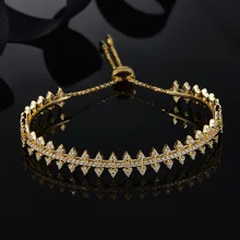 MeiBaPJ серебро 925 пробы из желтого золота с цветной шип Шестерни браслет циркония камни Для женщин BELLE EPOQUE ювелирные изделия