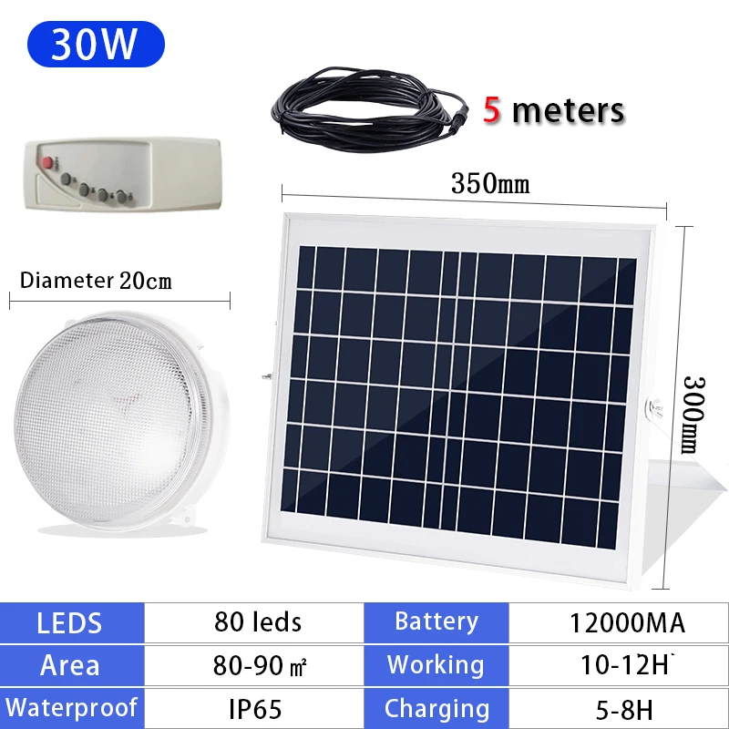  Modern Indoor LED Solar Ceiling Light With Remote Control Led Ceiling Lamp For Bedroom Living Room  - 4000005617689