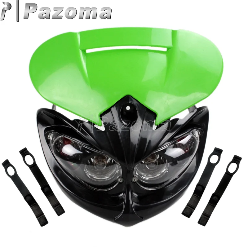 

6 Color Motorcycle Motocross Streetfighter Headlight Fairing for Kawasaki KX450F Suzuki DRZ650 RMZ450 RMX250 RM85 GSF1200 Bandit