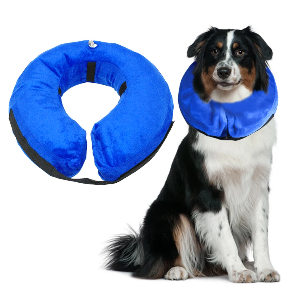 Inflatable Dog E collar Comfortable Dogs Cat Protective Recovery Collar