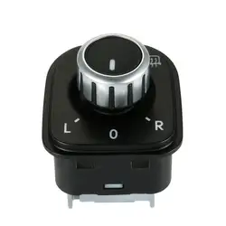Черный хром зеркало отрегулировать ручку переключатель для VW Jetta Гольф GTI MK5 MK6 5nd959565a 5k0959565 Запчасти для авто Настенные переключатели