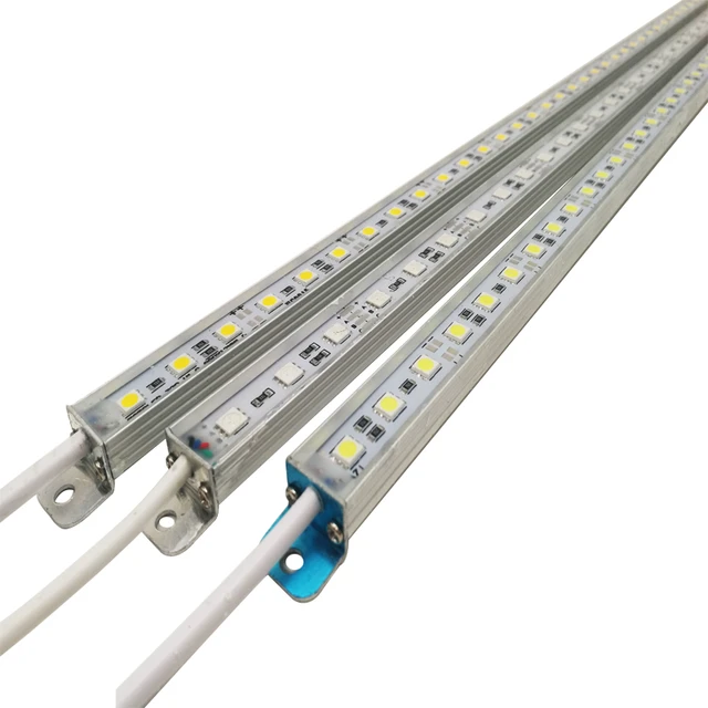 LED Bar Light impermeabile IP68 DC 12V 50cm SMD 5050 striscia LED rigida  per piscina cucina sotto l'armadio - AliExpress