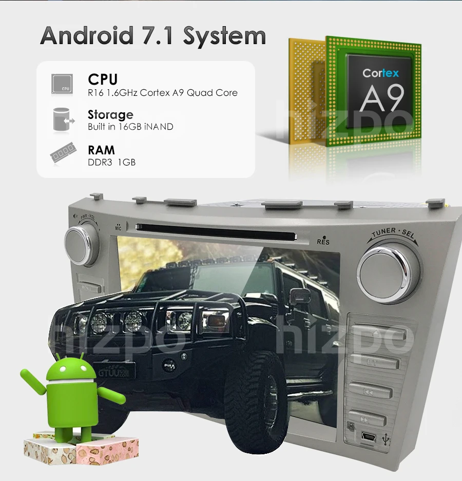 Sale Android8.0/8Core 4Core/Android7.1/8.1 Car DVD Player For Toyota Camry 2008-2011 GPS Navi SD/USB Touch Screen Radio mp3 Bluetooth 87