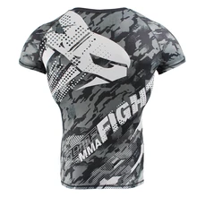 SOTF – maillot Camouflage tête de serpent, Fitness, respirant, slim, boxe, tiger muay thai jiu jitsu, t-shirt MMA rashguard, boxe