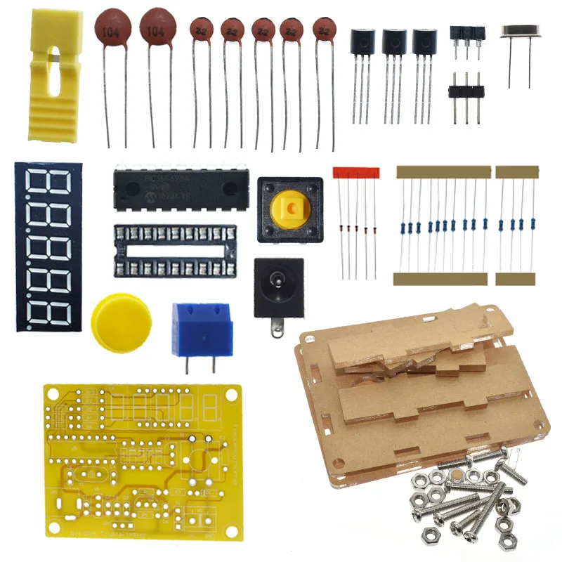 

New Arrival DIY Kits 1Hz-50MHz Crystal Oscillator Tester Frequency Counter TESTER Meter Case Best Price Durable DIY Led Kit