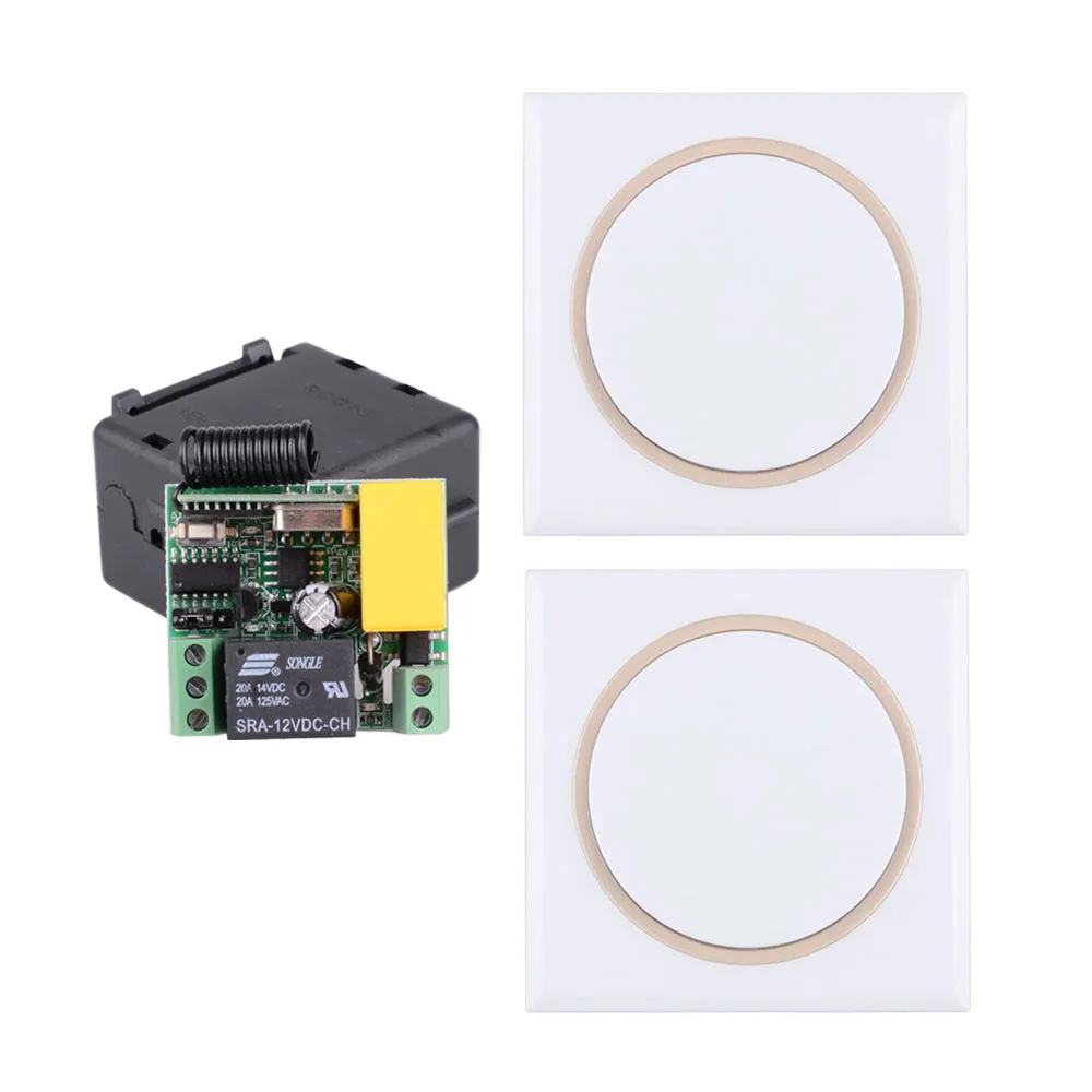

AC 220V 1CH 2CH 3CH 4CH 10A RF Wireless Remote Switch Wireless Light Switch + NEW Wireless Transmitter Wall Panel Remote Control