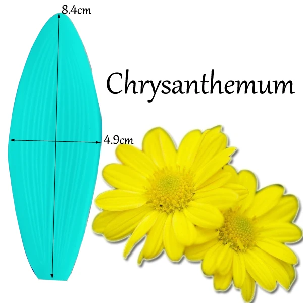 29 стилей цветок лист лепесток и резак силиконовые формы помадка формы украшения торта инструменты Шоколадный Gumpaste, Sugarcraft плесень C336 - Цвет: Chrysanthemum