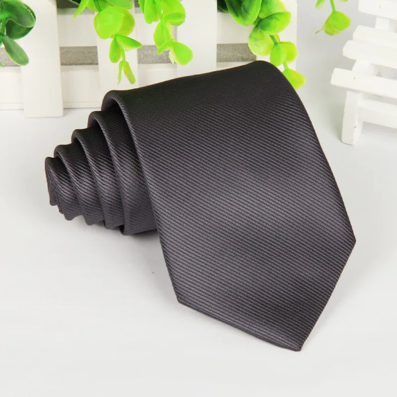 Мужской серый галстук 8 см модная мужская рубашка с завязками аксессуары