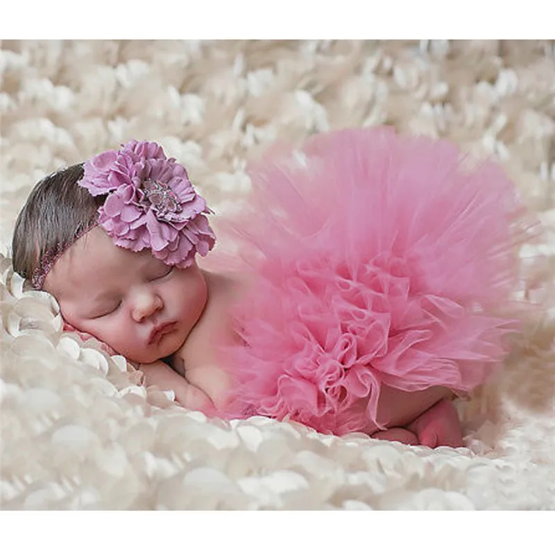 Baby Photography Props Newborn Peacock Handmade Crochet Beanie Beaded Cap Baby Tutu Skirt with Headband Photo Props