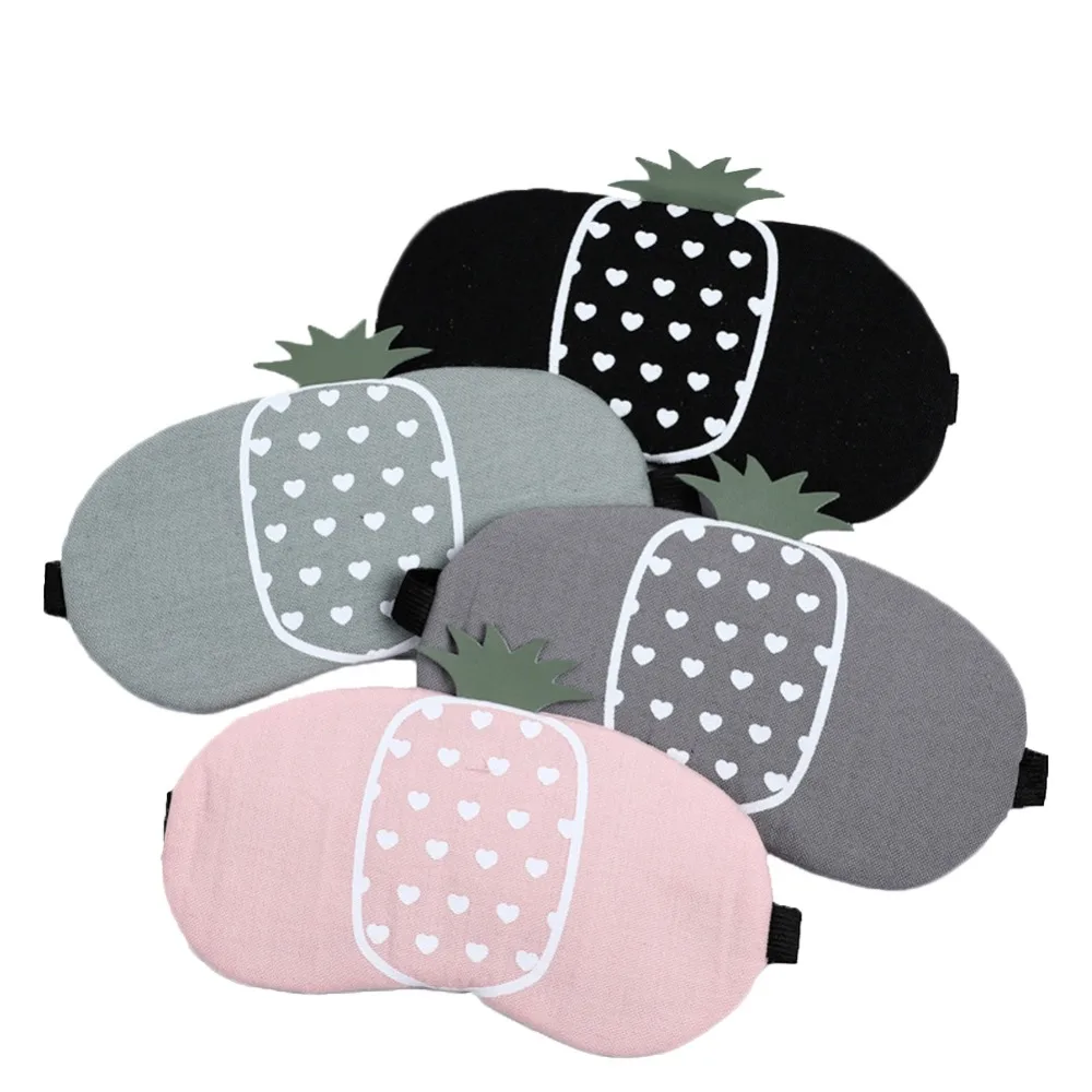 

1Pc Cute Pineapple Pattern Sleeping Eye Mask Shade Bandage Travel Rest With Gel Traveling Sleep Eyeshade Party Gift Random Color