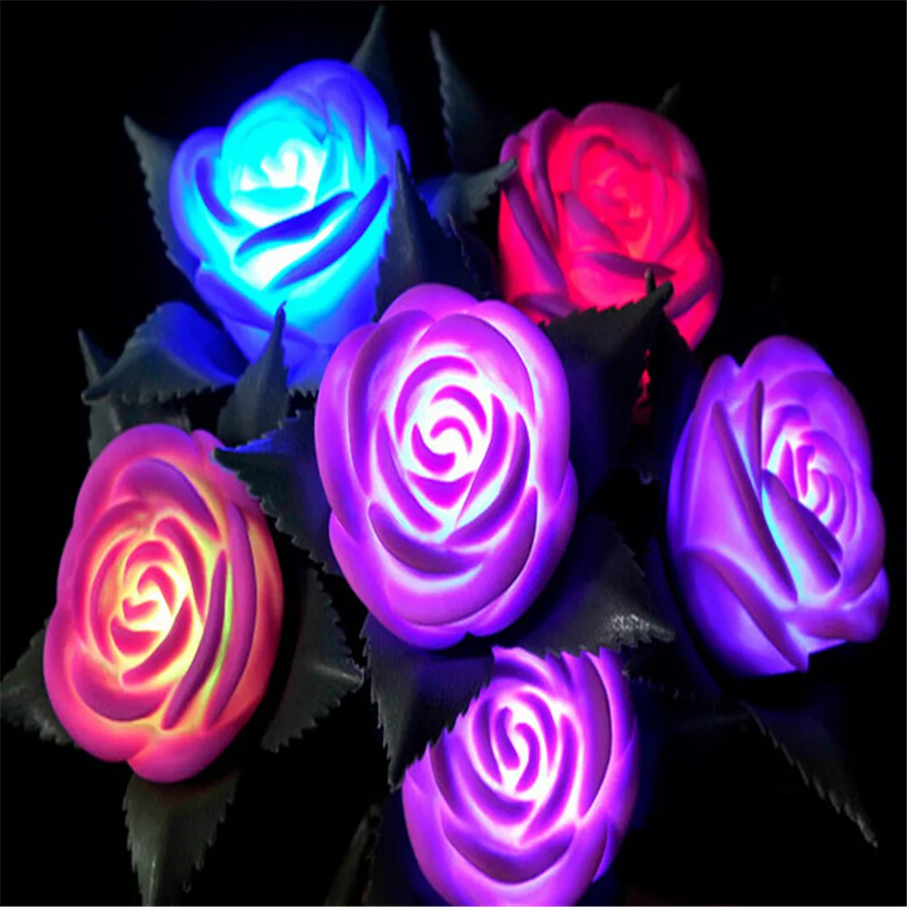 Beautiful Design 20 LED Battery Operated Rose Flower String Lights Pink