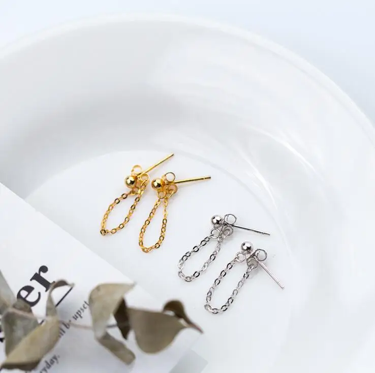 Серебряные серьги 100% 925 Висячие из серебра пробы серебряные ювелирные